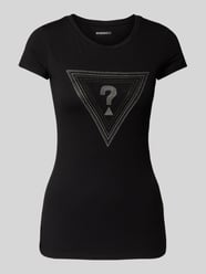 T-Shirt mit Ziersteinbesatz von Guess - 6