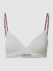 Triangelbeha met gewatteerde cups van TOMMY HILFIGER Grijs / zwart - 8