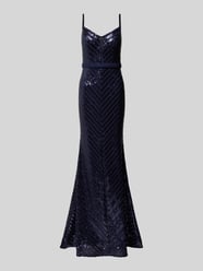 Abendkleid mit Herz-Ausschnitt von TROYDEN COLLECTION Blau - 27