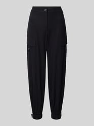 Relaxed fit stoffen broek met labelapplicatie van Marc Cain - 44