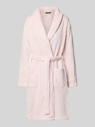 Badjas met structuurmotief van Lauren Ralph Lauren Fuchsia - 23