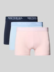 Obcisłe bokserki z elastycznym pasem w zestawie 3 szt. od MCNEAL Fuksjowy - 17