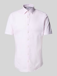 Slim Fit Business-Hemd mit Knopfleiste von Jake*s Pink - 48