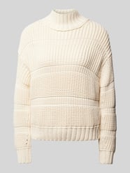 Strickpullover mit Turtleneck von Marc Cain Beige - 32