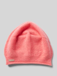 Beanie aus reinem Kaschmir mit Label-Detail von Seeberger Pink - 34