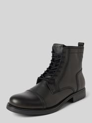 Boots aus Leder Modell 'RUSSEL' von Jack & Jones Schwarz - 28