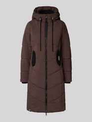 Gewatteerde lange jas met capuchon, model 'ARIBAY' van khujo - 4