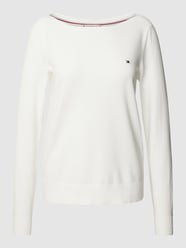 Gebreide pullover met labeldetail van Tommy Hilfiger Wit - 14