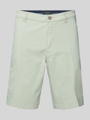 Regular Fit Chino-Shorts mit Gürtelschlaufen Modell 'Flat' von bugatti - 4
