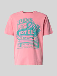 t-shirt o kroju loose fit z nadrukiem z logo model 'Roadside Trade' od Superdry - 47