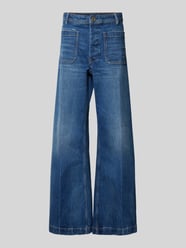 Flared Jeans mit aufgesetzten Taschen von Polo Ralph Lauren Blau - 34