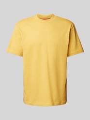 T-shirt met labelprint, model 'Dapolino' van HUGO Geel - 38