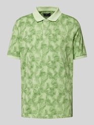 Regular Fit Poloshirt mit Allover-Print von Fynch-Hatton Grün - 28