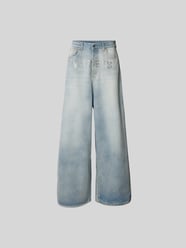 Jeans mit Label-Detail von VETEMENTS Blau - 22