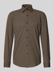 Slim fit zakelijk overhemd van katoenmix, model 'HANK' van BOSS Beige - 48