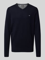 Regular Fit Strickpullover aus Baumwoll-Mix mit Kaschmir-Anteil von Fynch-Hatton - 7