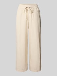 Straight Leg Leinenhose mit Tunnelzug Modell 'Ina' von Soyaconcept Beige - 5