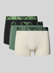 Trunks im 3er-Pack mit elastischem Logo-Bund von Emporio Armani - 1