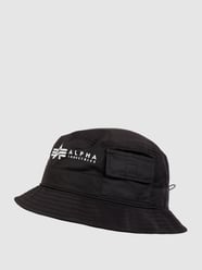 Fischerhut im Utility-Look von Alpha Industries Grau / Schwarz - 45