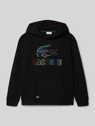 Bluza z kapturem o kroju regular fit z mieszanki bawełny model ‘CORE’ od Lacoste - 30