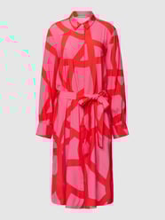 Kleid aus Seide mit Taillengürtel von (The Mercer) N.Y. Pink - 28