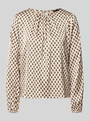 Regular Fit Blusenshirt im Allover-Look mit Rundhalsausschnitt von zero - 10