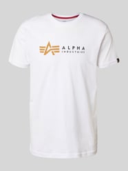 T-shirt z nadrukiem z logo od Alpha Industries - 17