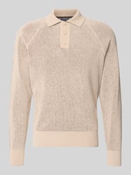 Regular Fit Pullover mit Polokragen von Jake*s Studio Men Beige - 30