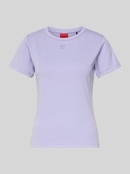 T-shirt o kroju slim fit z mieszanki bawełny model „DELORIS” od HUGO - 48