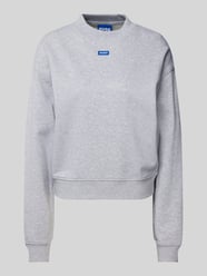 Sweatshirt mit Label-Detail Modell 'Delessa' von Hugo Blue Grau - 8