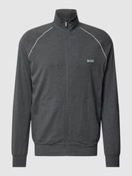Sweatjacke mit Label-Stitching Modell 'MIX&MATCH' von BOSS Grau - 25