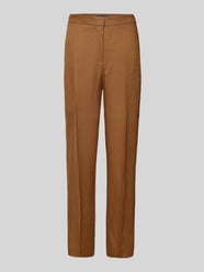 Straight Fit Leinenhose mit Bügelfalten Modell 'Boreli' von MANGO - 11