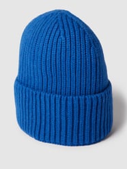 Beanie mit breitem Umschlag Modell 'Mika' von Unio Blau / Türkis - 10