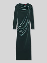 Slim fit maxi-jurk van fluweel, model 'NARTECO' van HUGO - 28