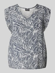 Top bluzkowy o kroju regular fit z dekoltem w serek model ‘NYA’ od Pieces - 41