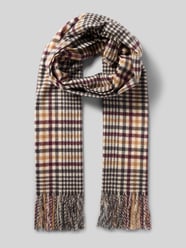 Sjaal met rafels van comma Beige - 29