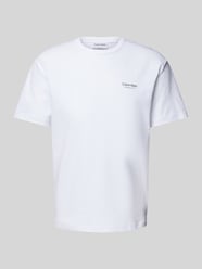T-Shirt mit Label-Print von CK Calvin Klein Weiß - 39