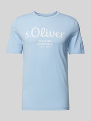 T-Shirt mit Rundhalsausschnitt von s.Oliver RED LABEL Blau - 3