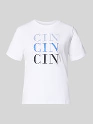 T-shirt met siersteentjes en ronde hals van COMMA - 16
