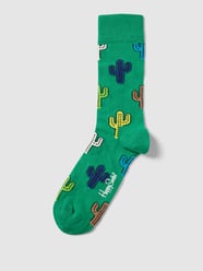 Socken mit Motiv-Print Modell 'Cactus' von Happy Socks Grün - 38