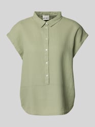Regular Fit Bluse aus Leinen-Viskose-Mix mit Knopfleiste von ICHI - 26