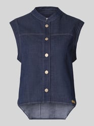 Bodywarmer met Opstaande kraag en Knoopsluiting Model 'Lara' van GANG - 11