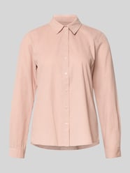 Regular fit overhemdblouse van een mix van katoen en lyocell van Marc O'Polo Fuchsia - 10