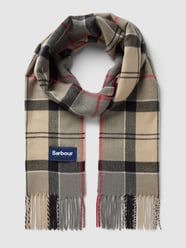 Sjaal met franjes, model 'Galingale' van Barbour Beige - 40