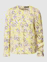 Bluse mit Rundhalsausschnitt von Marc Cain Gelb - 46