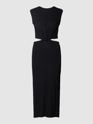 Midikleid mit Cut Out von Tommy Hilfiger Schwarz - 11