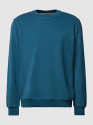 Sweatshirt mit Rundhalsausschnitt in unifarbenem Design von s.Oliver RED LABEL Blau - 44