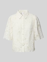 Regular fit blouse met broderie anglaise, model 'SAGGA' van YAS - 41