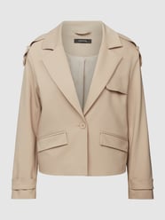 Blazer met reverskraag van comma Wit - 5