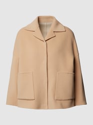 Kurzer Wollmantel aus Schurwolle mit Taillengürtel Modell 'Selva' von Weekend Max Mara Beige - 39